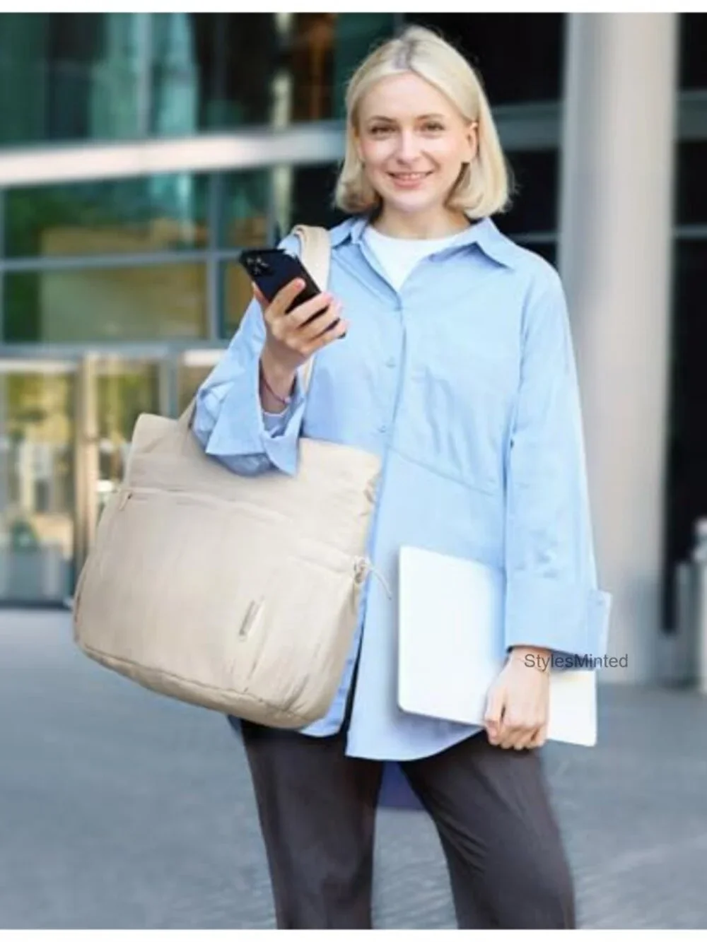 Quilted Puffer Tote Bag for Women Lightweight Large Shoulder Handbags Travel